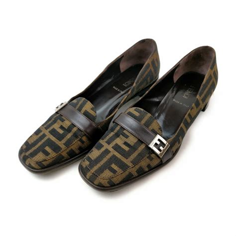 0 Authentic Fendi Pumps Zucca Browns Shoes 